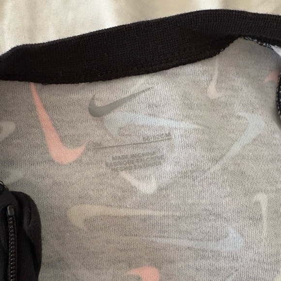 Nike Kids Footie - Black with Multicolor Swooshes - Picture 3 of 4